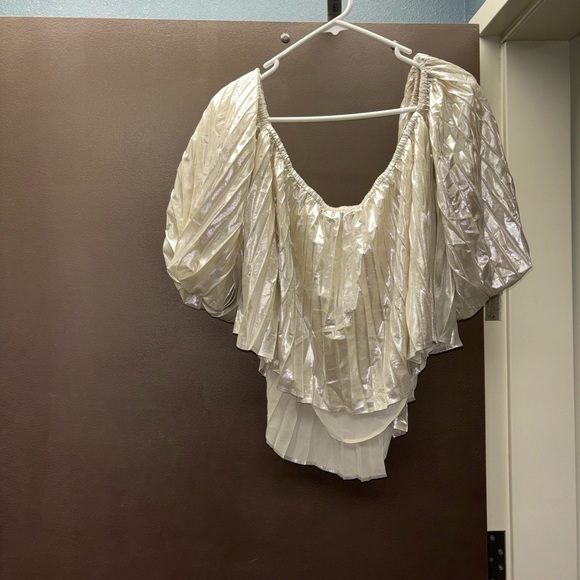 EXPRESS crop top blouse - Picture 9 of 9